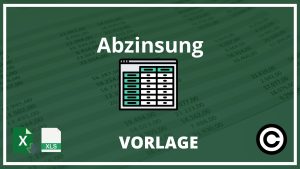 Abzinsung Excel Vorlage