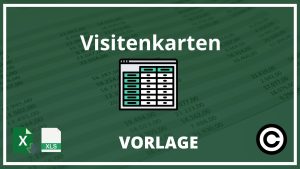 Visitenkarten Excel Vorlage